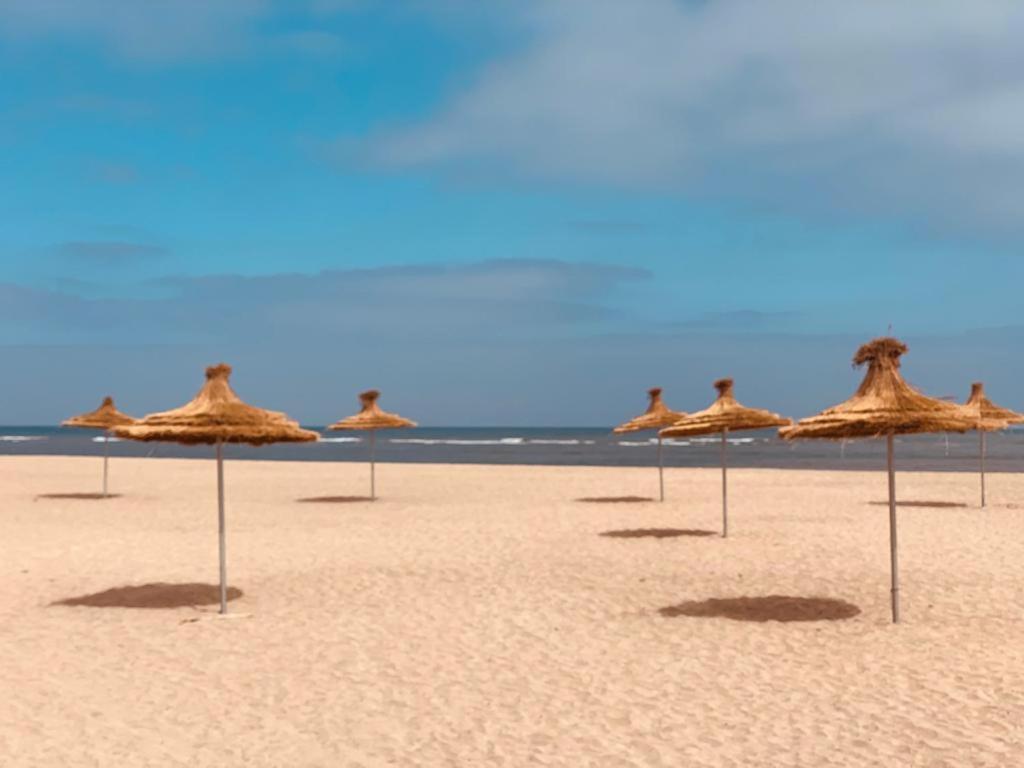 Blanca Beach vue latérale sur mer, avec wifi Sidi Rahal  Esterno foto